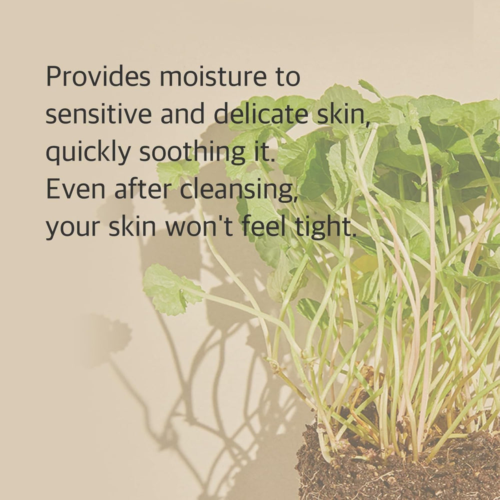 Mixsoon Centella Mousse Nettoyante, extrait Centella pour apaiser et hydrater.