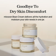 Application douce de Mixsoon Bean Cream sur le visage.