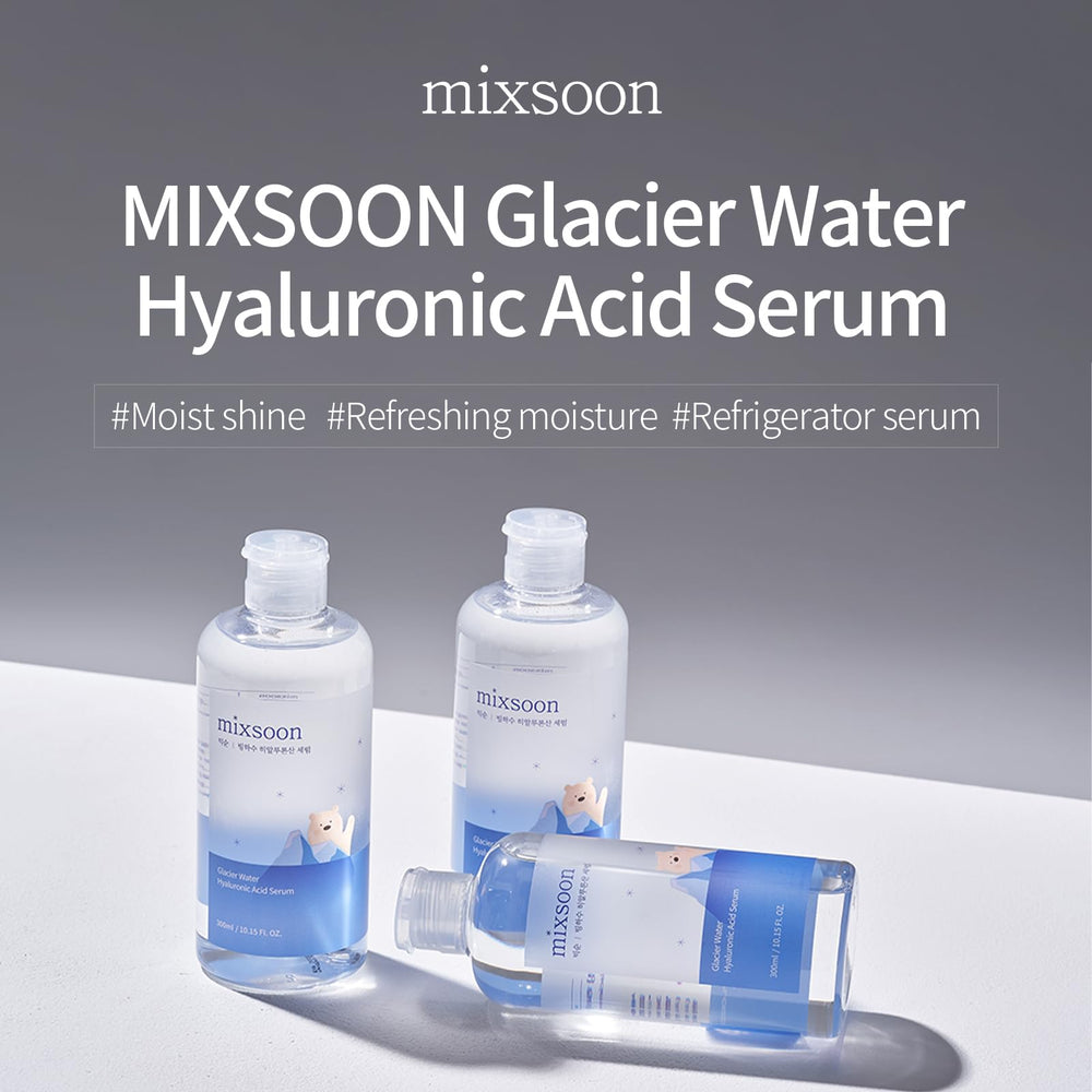 Sérum Eau Glaciaire mixsoon – goutte pipette montrant l’application précise.