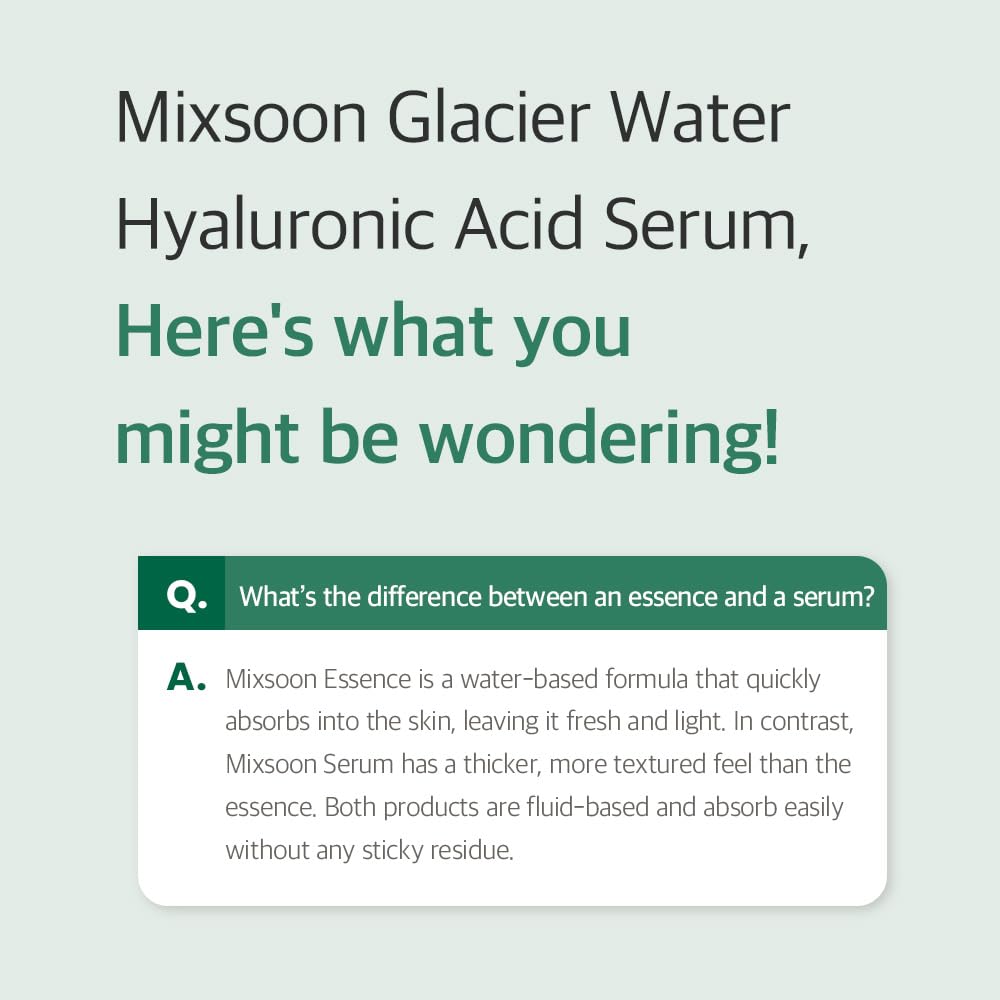 Sérum Eau Glaciaire mixsoon – sensation de fraîcheur lors d’une routine visage.