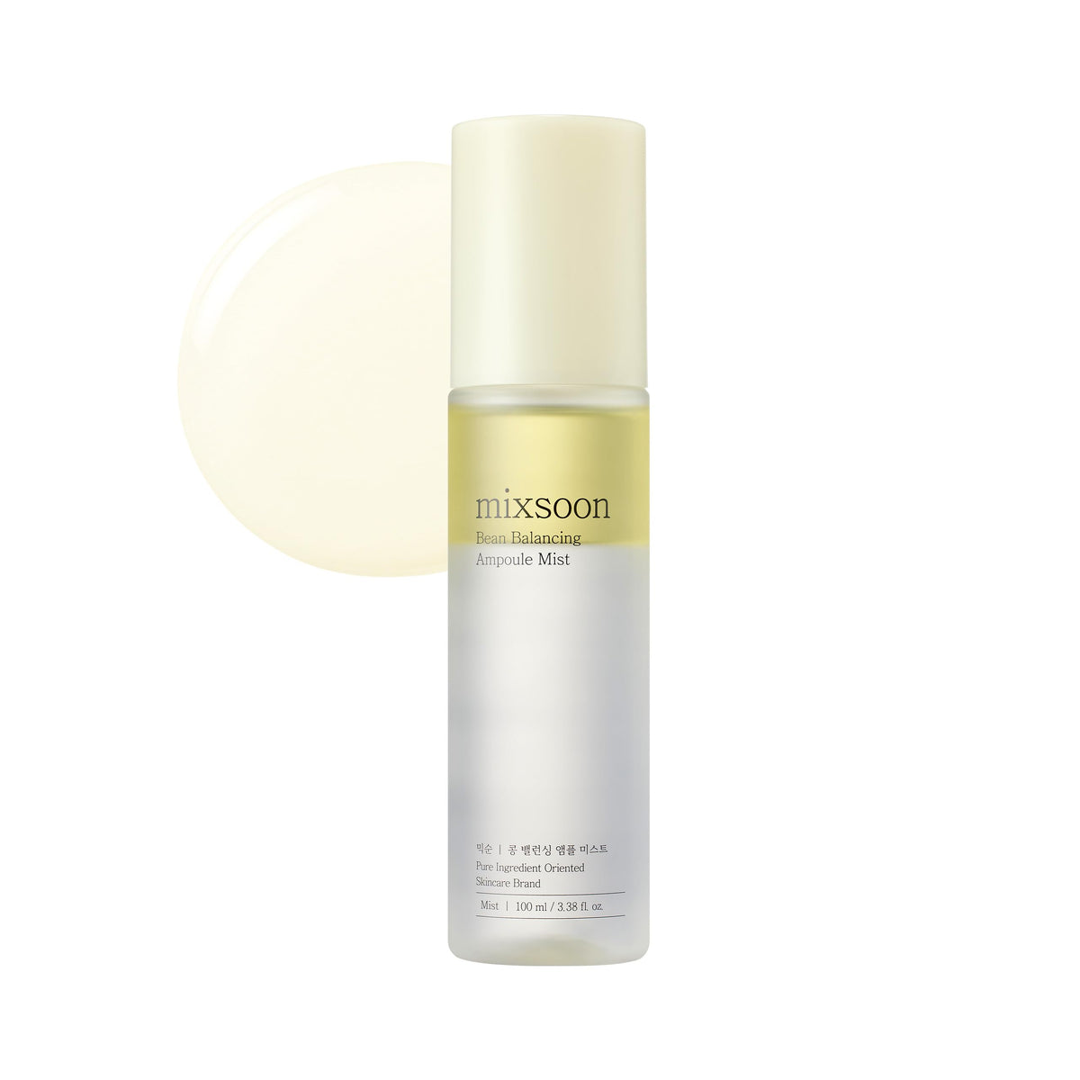Mixsoon brume-ampoule équilibre haricot, hydratation ciblée dans un flacon pratique.