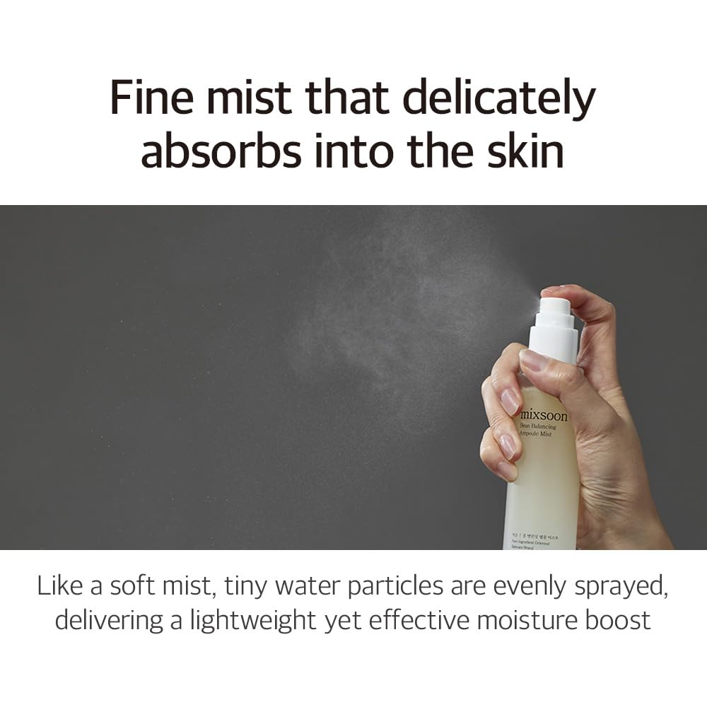Mixsoon brume-ampoule équilibre haricot pénètre rapidement sans résidu collant.