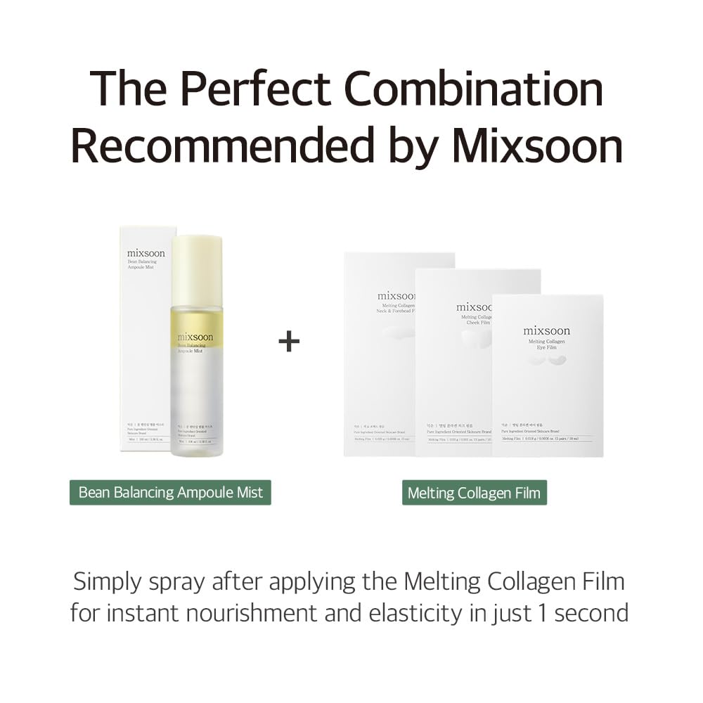 Mixsoon brume-ampoule équilibre haricot permet une utilisation quotidienne pratique et rafraîchissante.