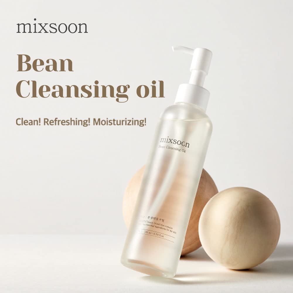 Mixsoon huile démaquillante haricot fermenté, texture huile qui devient blanche sous l'eau