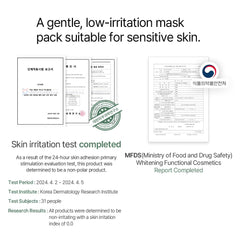 Mixsoon masque apaisant pour calmer irritations et sensibilité.