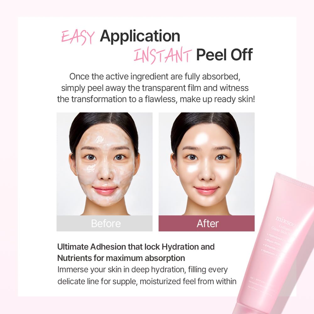 Mixsoon Masque Collagen Texture Concentrée: enveloppe la peau d'une essence nourrissante