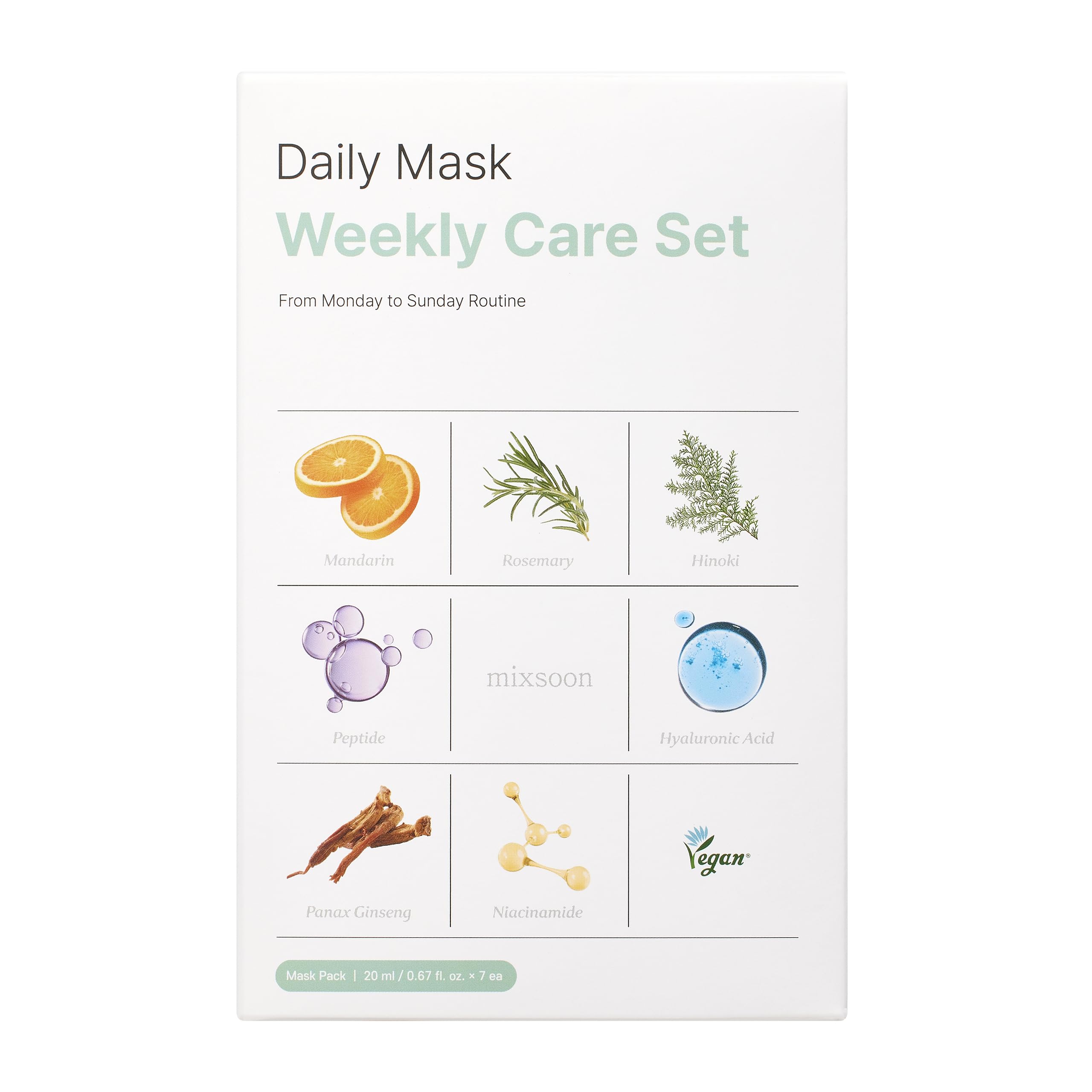Mixsoon masque énergie jeunesse pour revitaliser la peau et un teint lumineux.