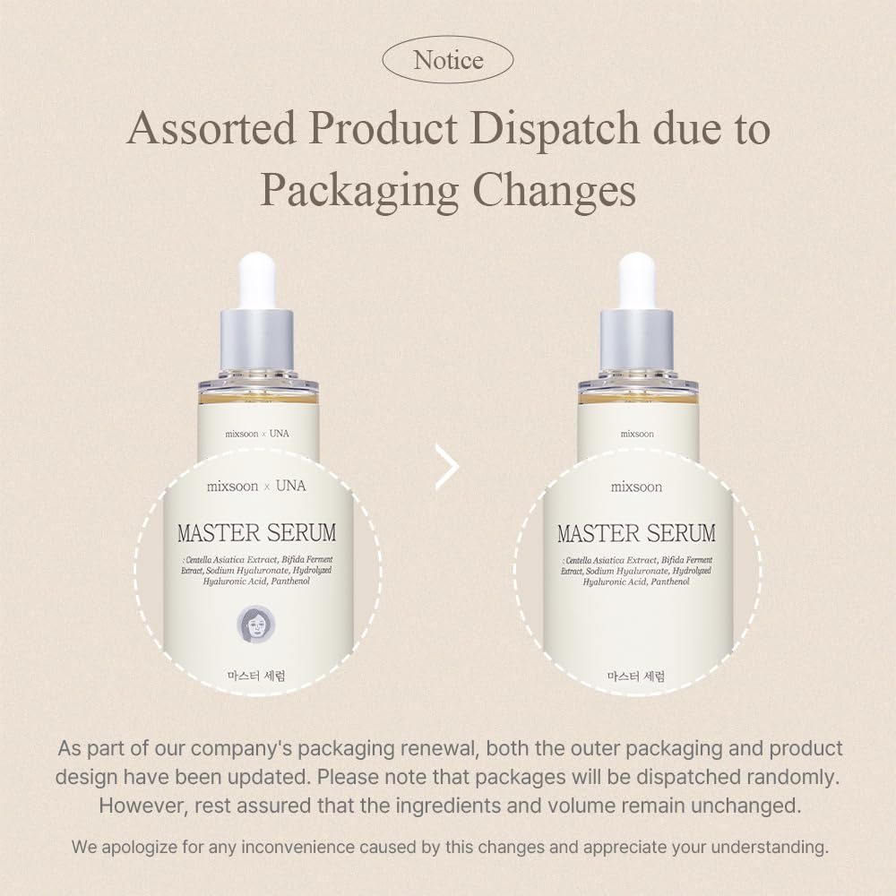 Texture légère du sérum Mixsoon favorisant une absorption rapide.