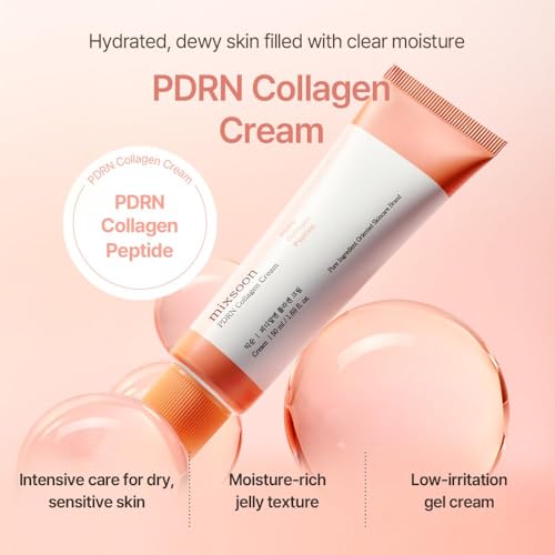 Texture-gel frais de Mixsoon PDRN Collagen Crème, sensation légère et non grasse.