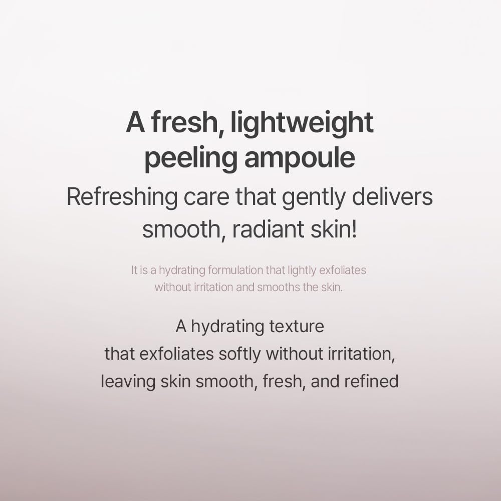 Mixsoon Peeling Ampoule – texture légère qui s’absorbe rapidement