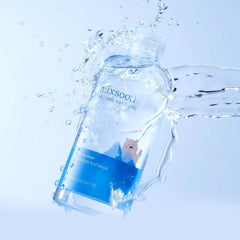 Zoom sur l’étiquette mixsoon Glacier et sa promesse d’hydratation pure.