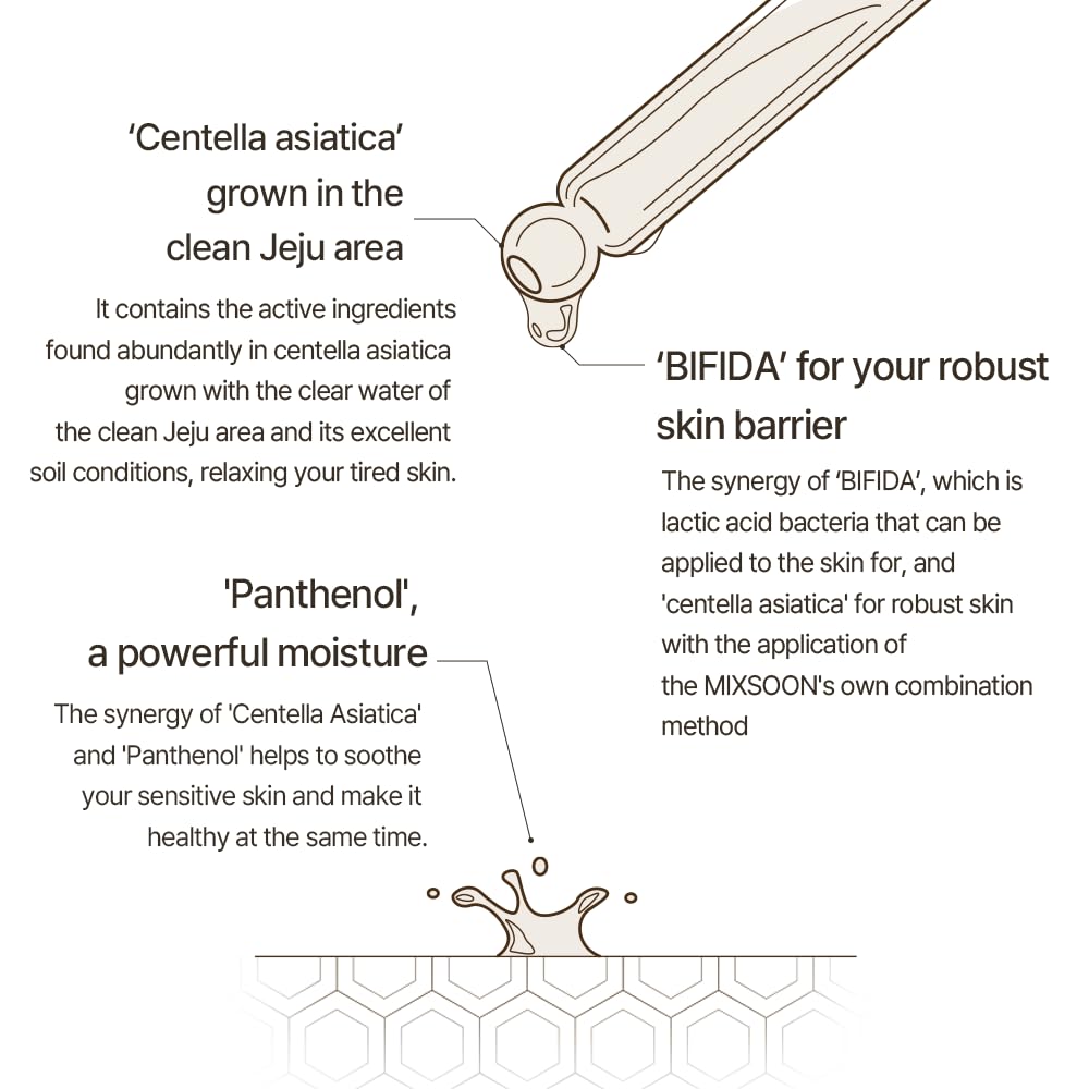 Sérum Maître Mixsoon – peau lumineuse grâce à l'hydratation et revitalisation.