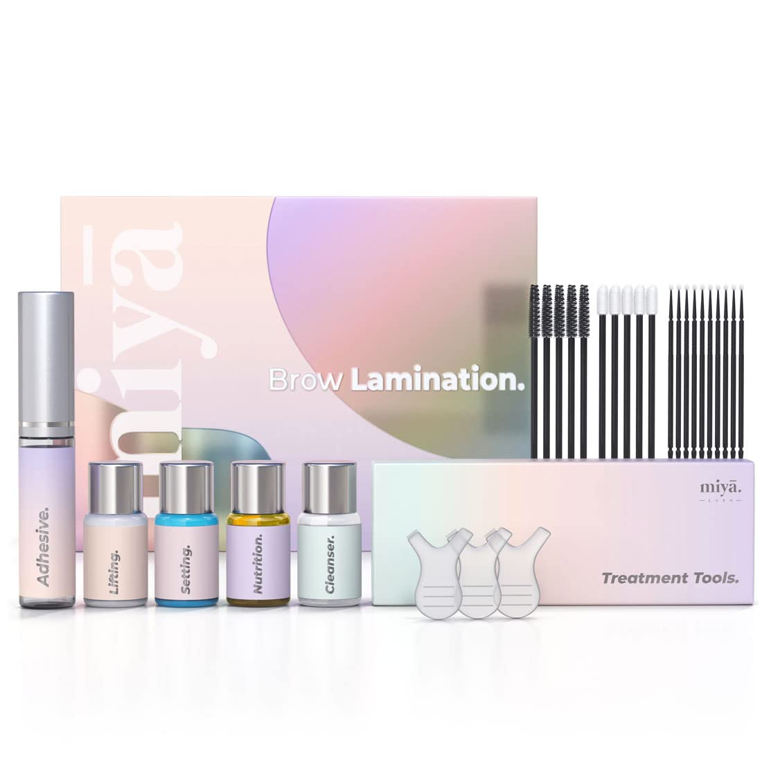 MIYA LASH kit lamination des sourcils — ensemble complet pour résultats professionnels à domicile.