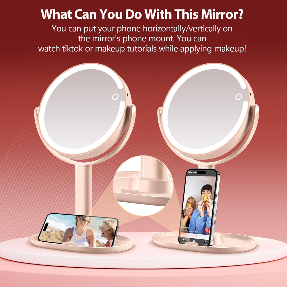 MIYADIVA miroir éclairé au design élégant, cadeau idéal.