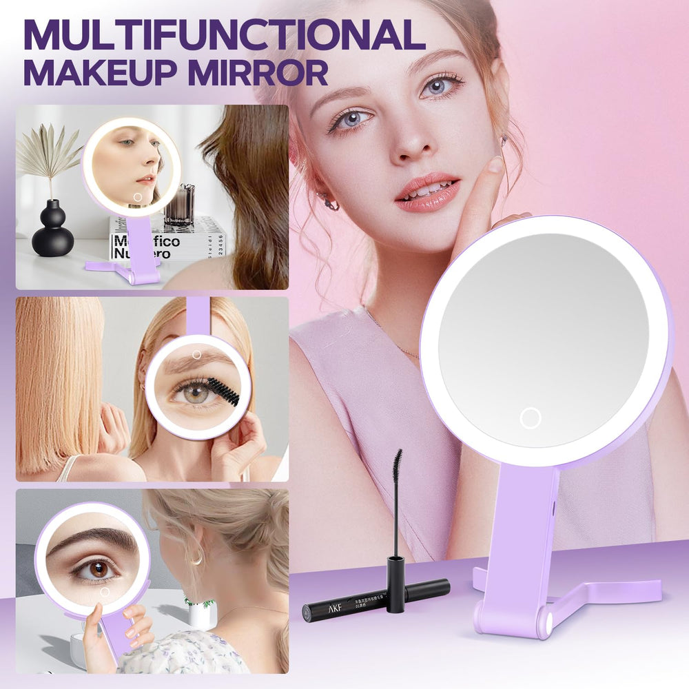 Miyadiva miroir lumineux avec toucher et trois couleurs.