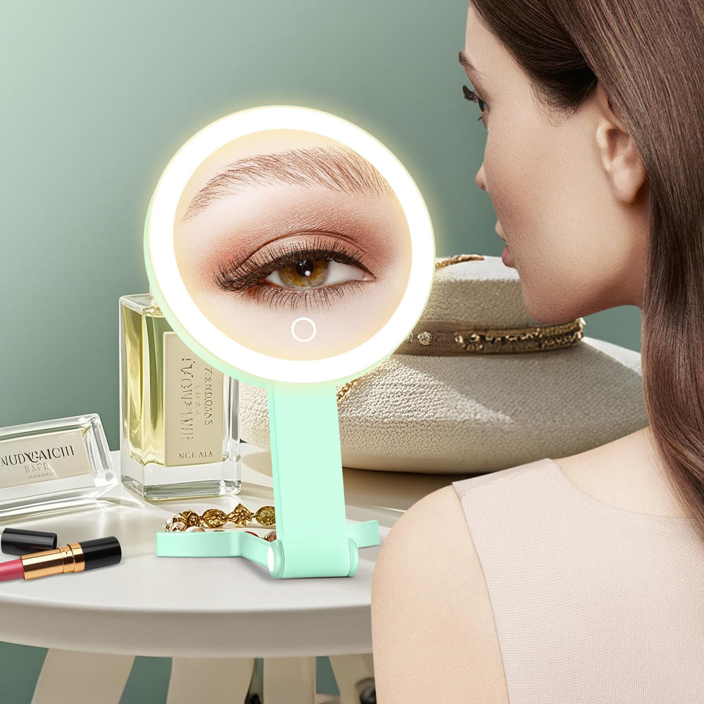MIYADIVA miroir avec trois teintes lumineuses: adaptabilité selon l'occasion.