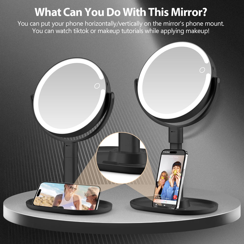 MiyaDiva miroir élégant noir, design premium et finition soignée