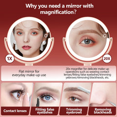 MIYADIVA miroir lumineux 3 couleurs avec intensité réglable pour tout éclairage.