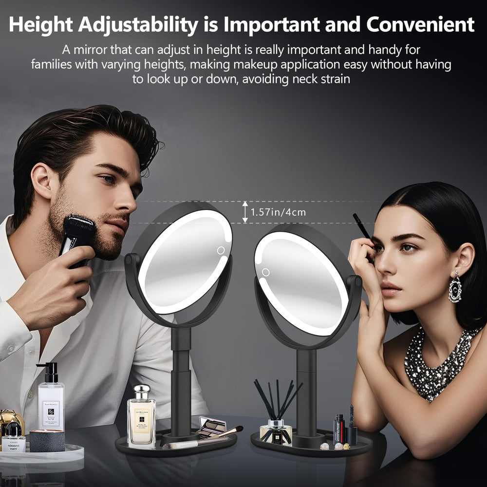 MiyaDiva miroir trois couleurs avec intensité réglable pour divers looks