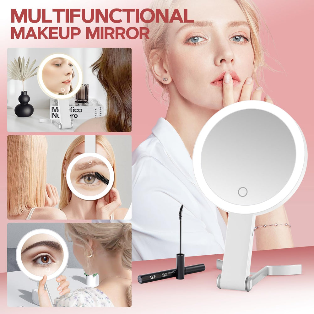 MIYADIVA Miroir portable idéal pour retouches en déplacement.