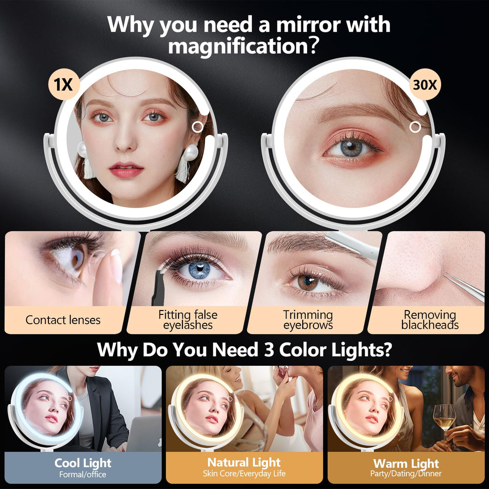 MIYADIVA miroir pivotant à 360 degrés pour changer d’angle facilement
