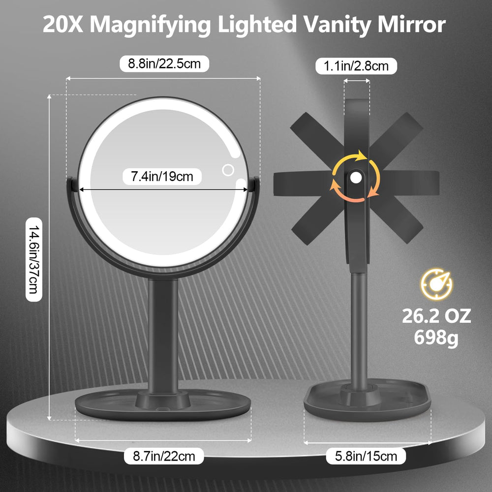 Miyadiva miroir peut pivoter à 360 degrés pour un angle parfait