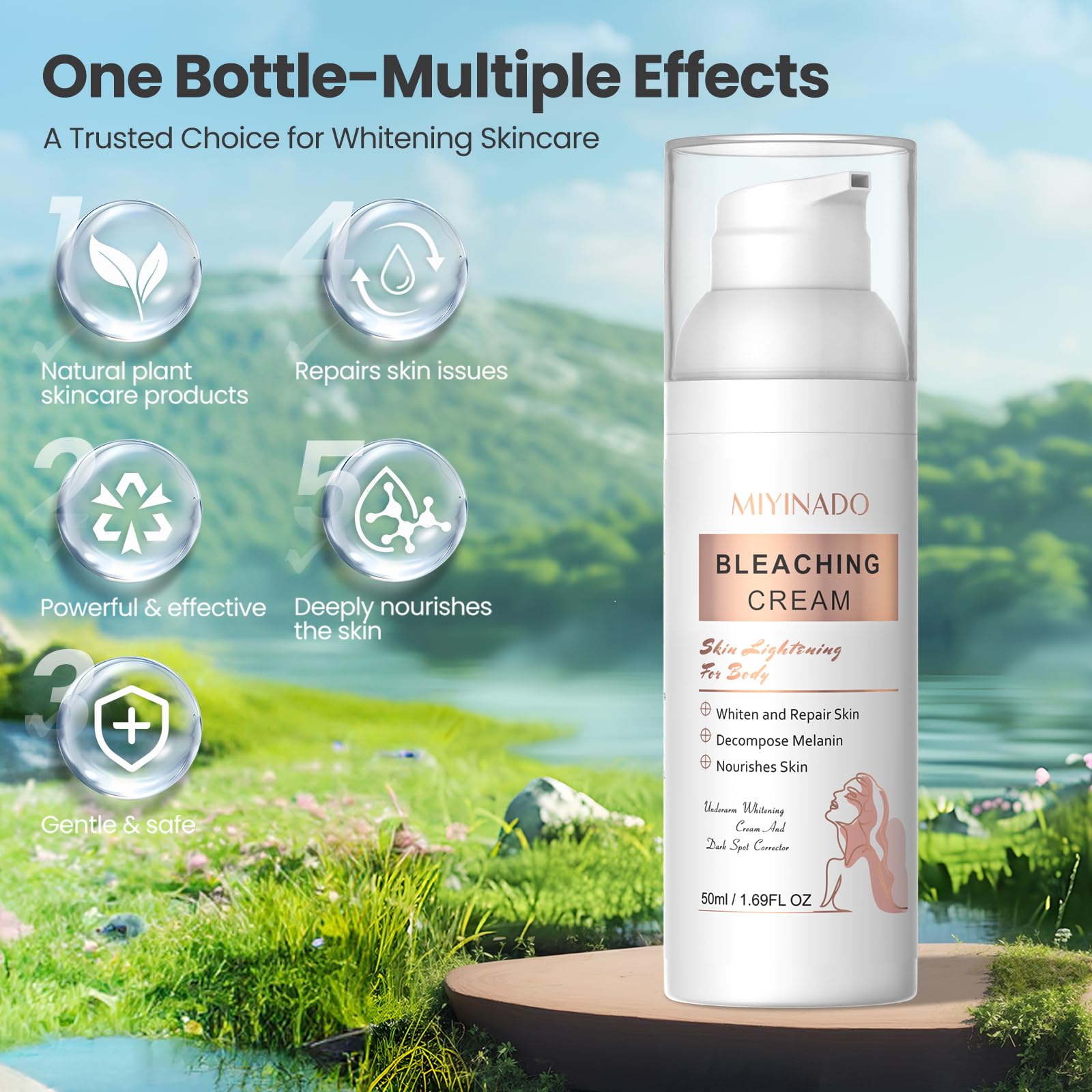 MIYINADO Texture légère et non grasse, idéale pour une utilisation quotidienne.