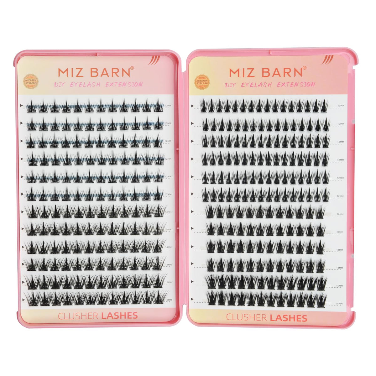 Miz Barn cils groupés 312pcs ensemble, rendu volumineux et naturel possible