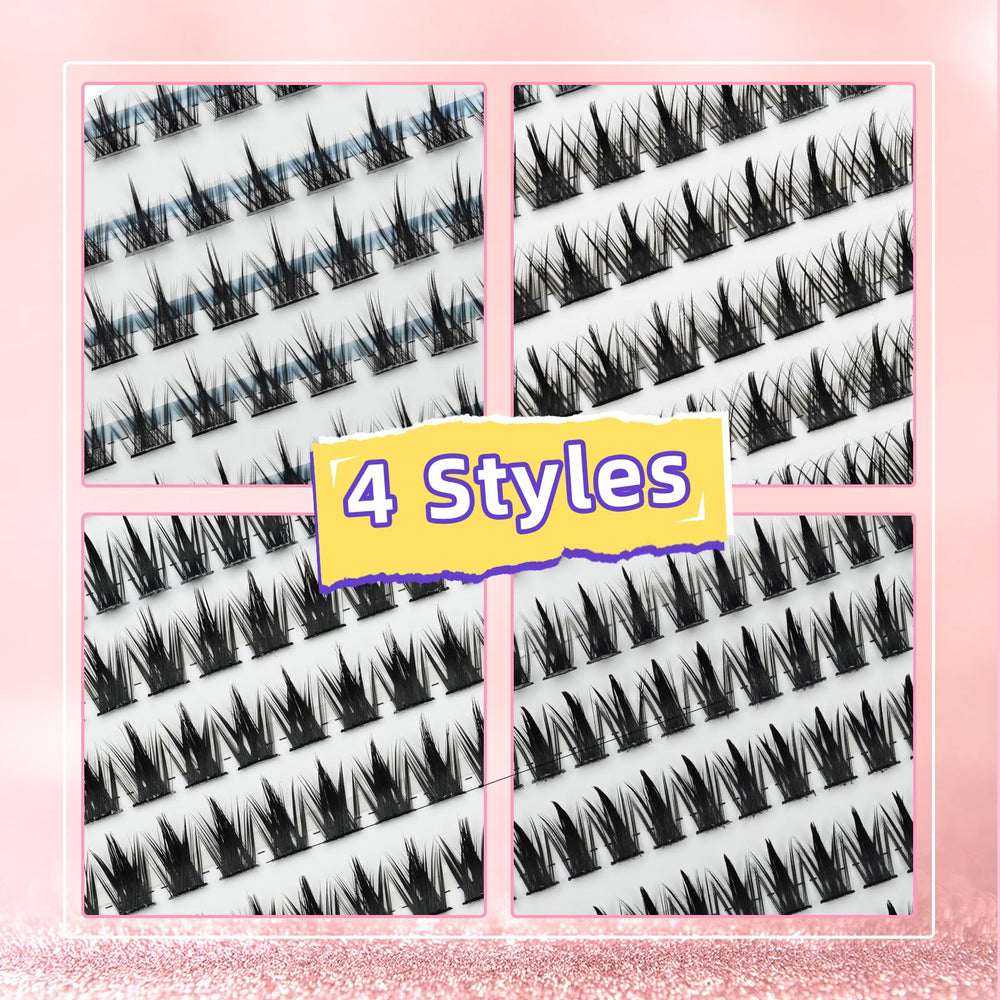Miz Barn cils manga naturels en 4 formes variées pour différent looks