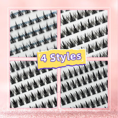 Miz Barn cils manga naturels en 4 formes variées pour différent looks