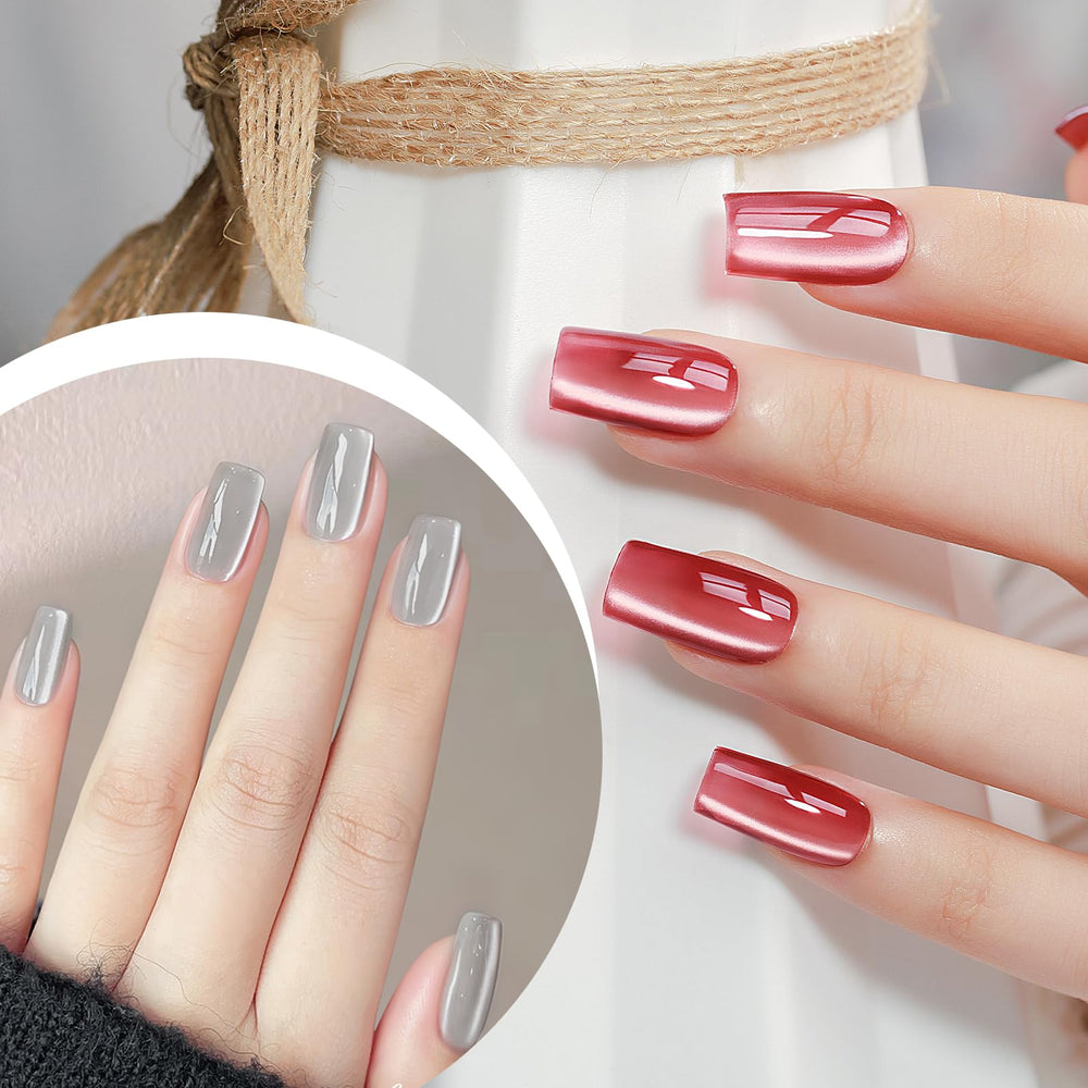 MIZHSE 8 couleurs: nuances brillantes avec reflets holographiques selon la lumière.