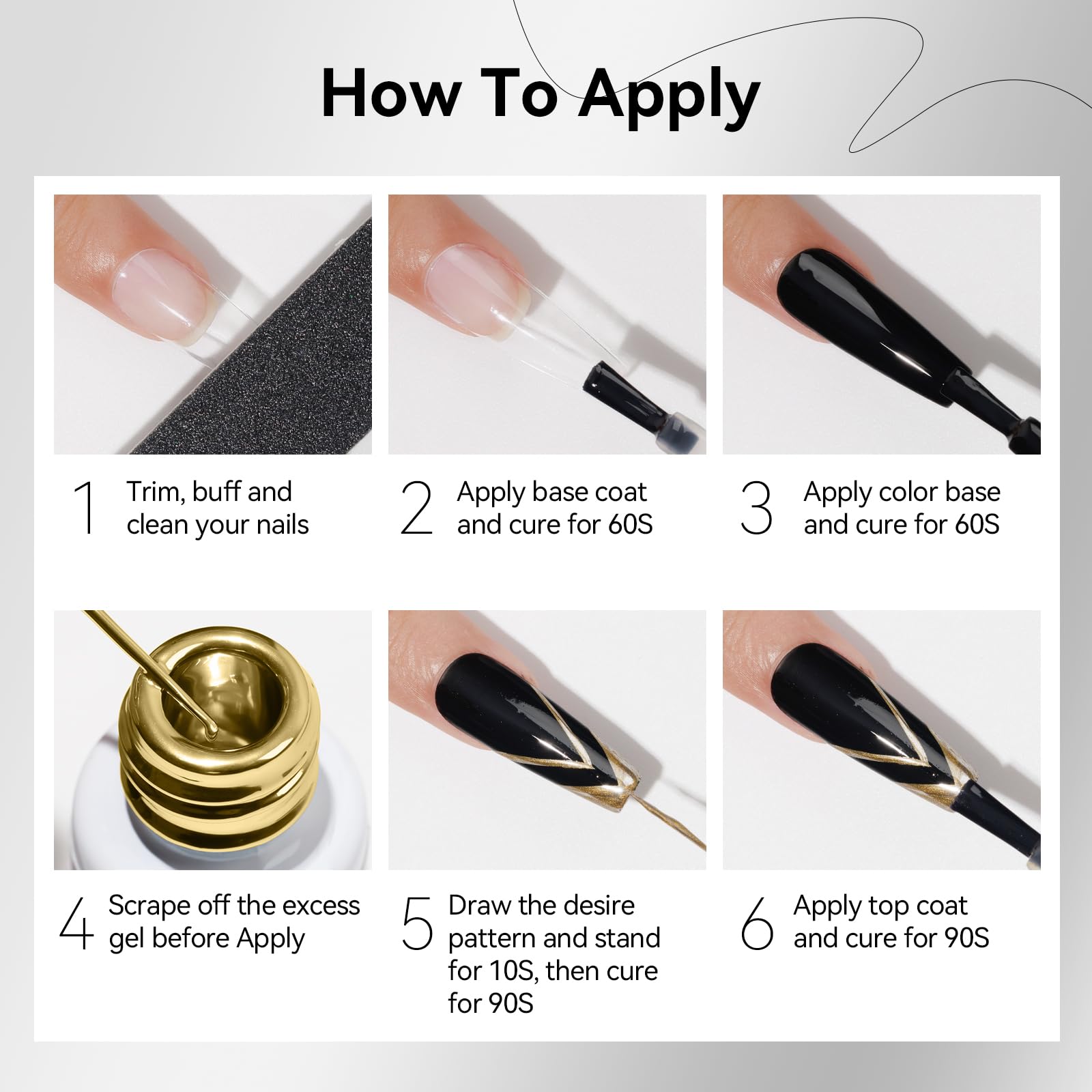 MIZHSE flacon 7 ml pratique pour l'art des ongles