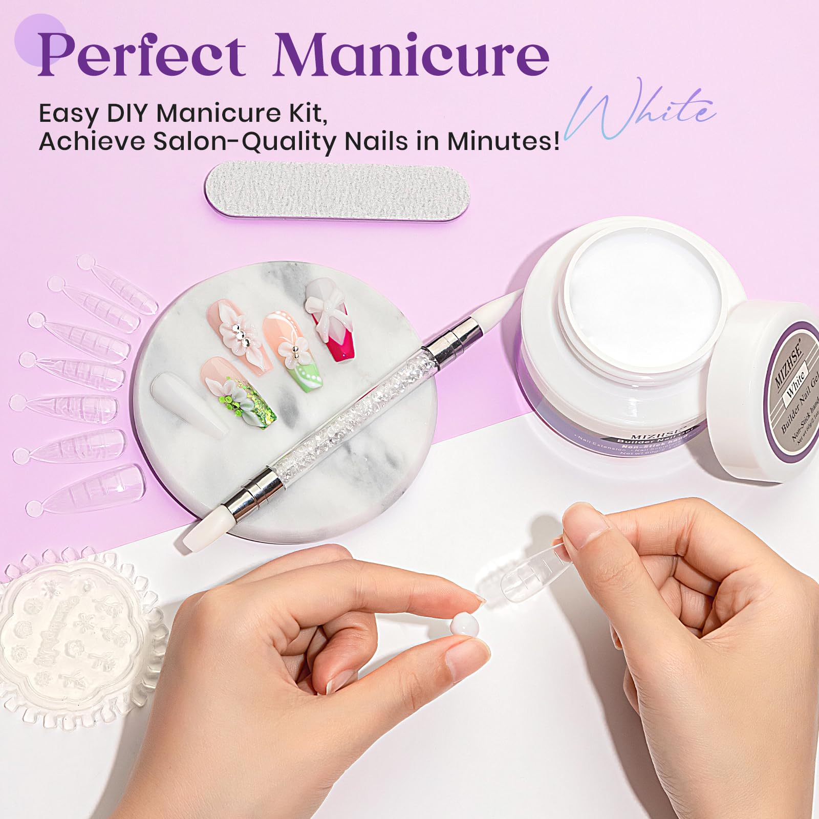 MIZHSE formes ongles pour réaliser extensions propres.
