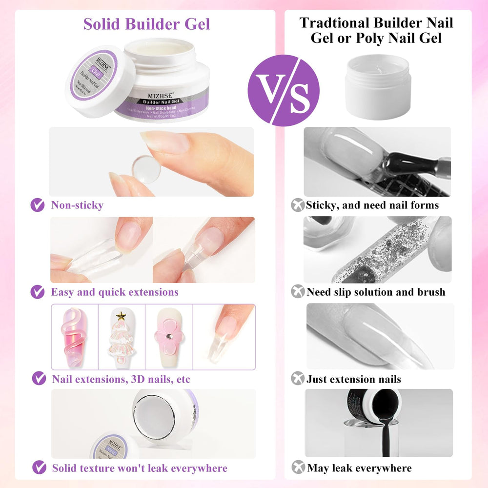 Kit extension d’ongles tout-en-un par MIZHSE
