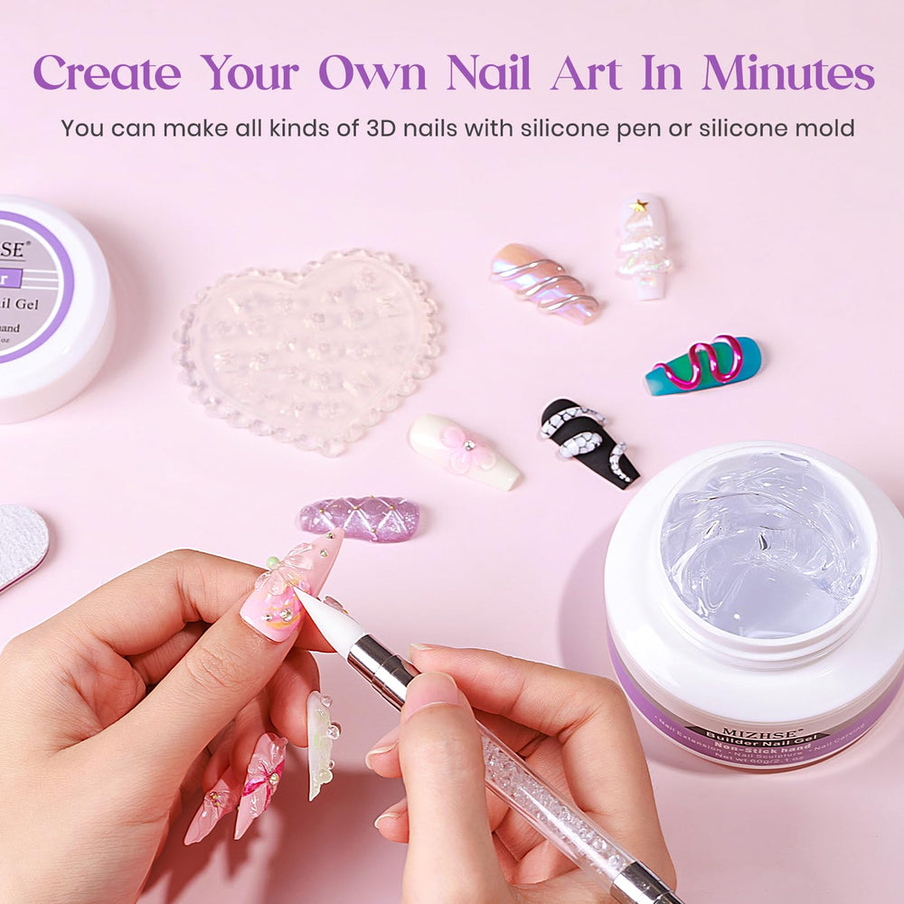 Modèle 3D pour ongles avec MIZHSE et sculptage précis
