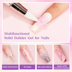 Stylo double-tête MIZHSE pour modelage 3D des ongles
