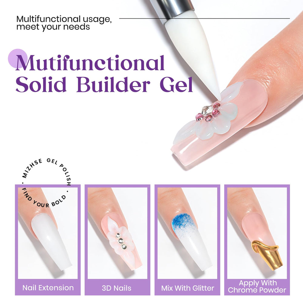 MIZHSE stylo silicone double tête pour modelage et décor 3D.