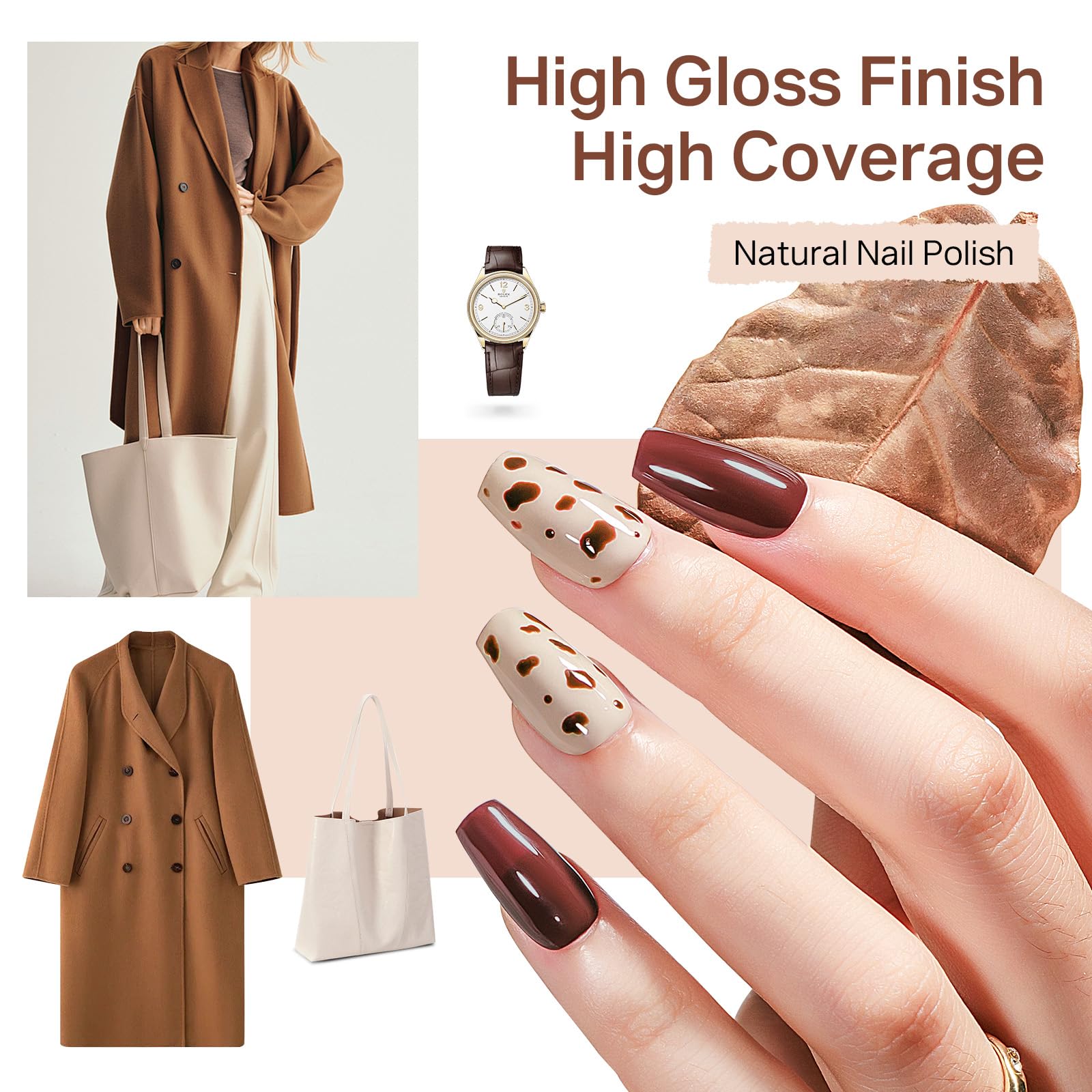 Vernis MIZHSE finition brillante pour un effet glossy.