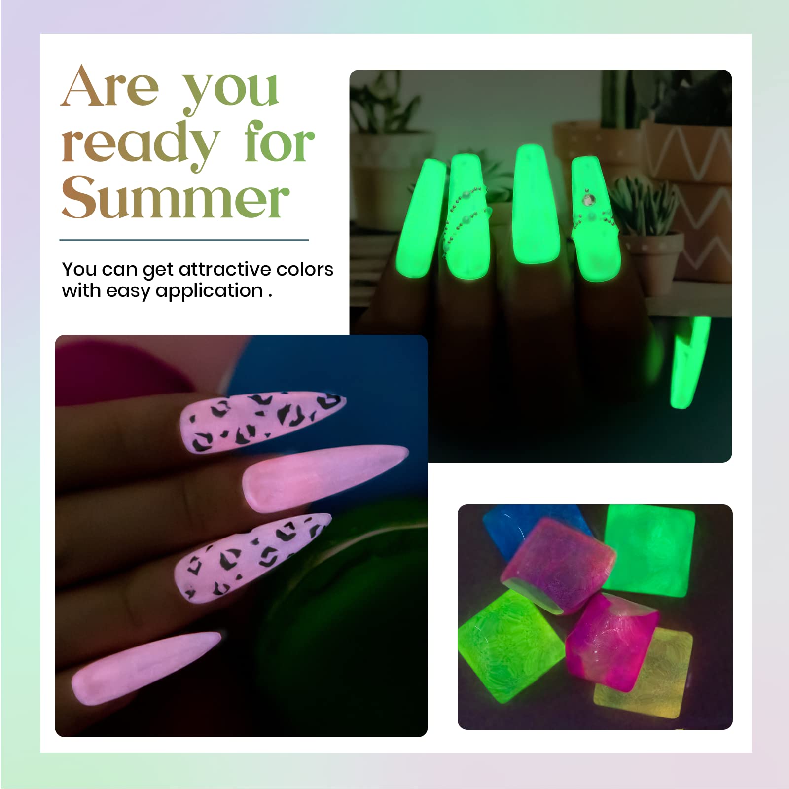 MIZHSE vernis gel effet œil-chat jaune néon pour attirer les regards