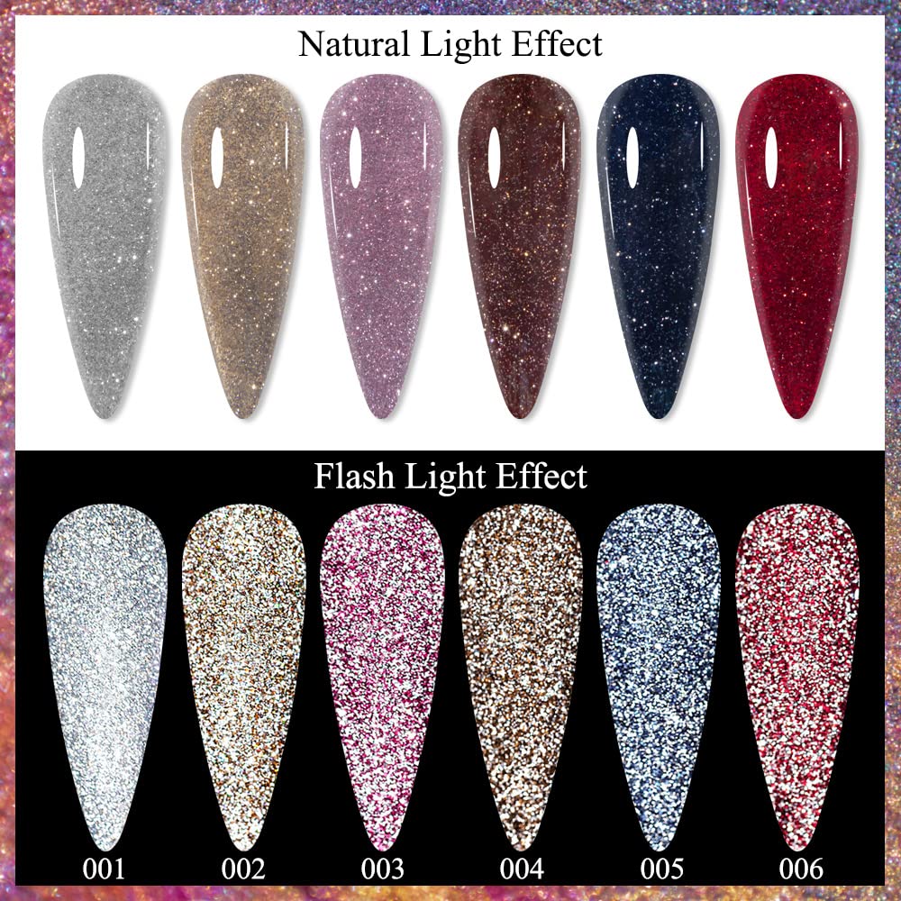 Vernis gel pailleté doré MIZHSE, allure luxueuse et longue tenue.