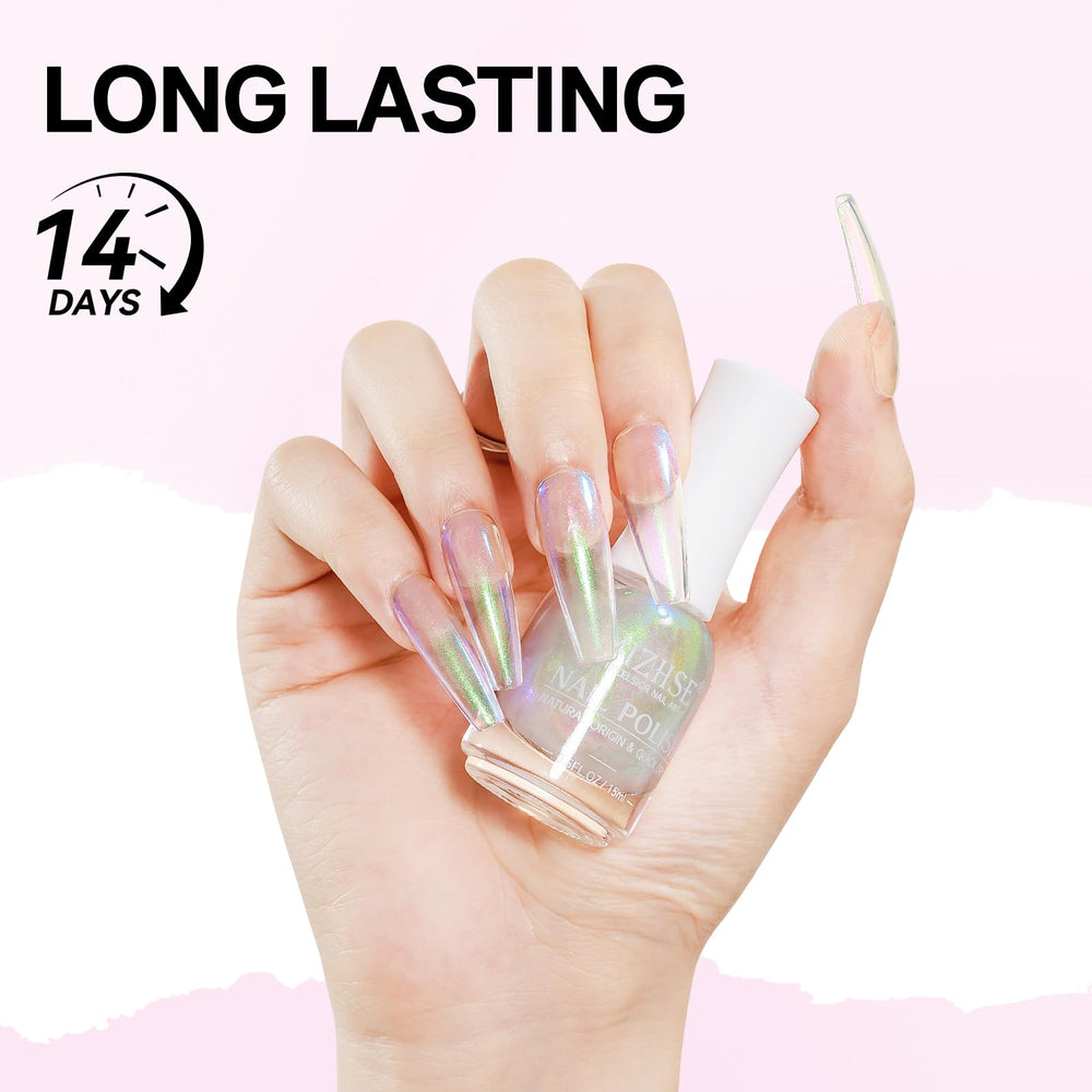 Vernis MizHSE, appliquer 2 à 3 couches pour saturation et couleur riche.