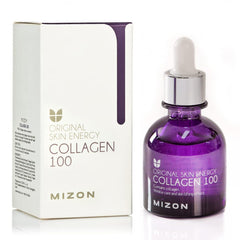 MIZON Collagen 100 Ampoule : flacon élégant pour hydratation profonde.