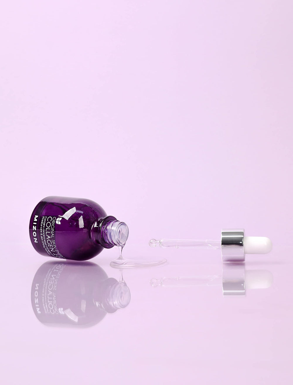 MIZON Collagen 100 Ampoule : apport hydratation intense pour teint lumineux.