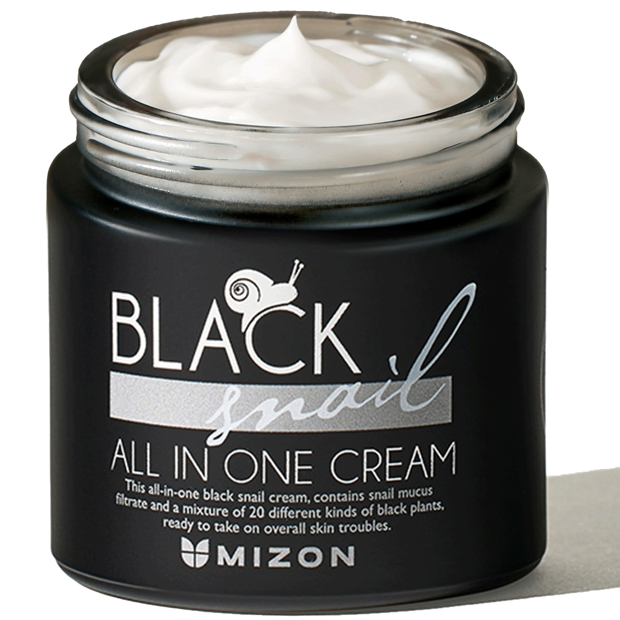 MIZON Crème Noire Escargot : pot crème pour absorption rapide et efficace.