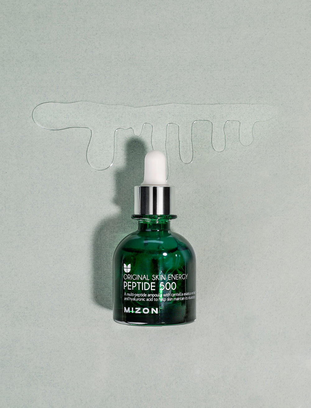 MIZON Peptide 500, etiquette-label montrant le design minimaliste.