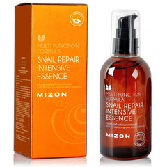 Essence MIZON Snail Repair dans flacon, hydratation efficace et soin du visage.