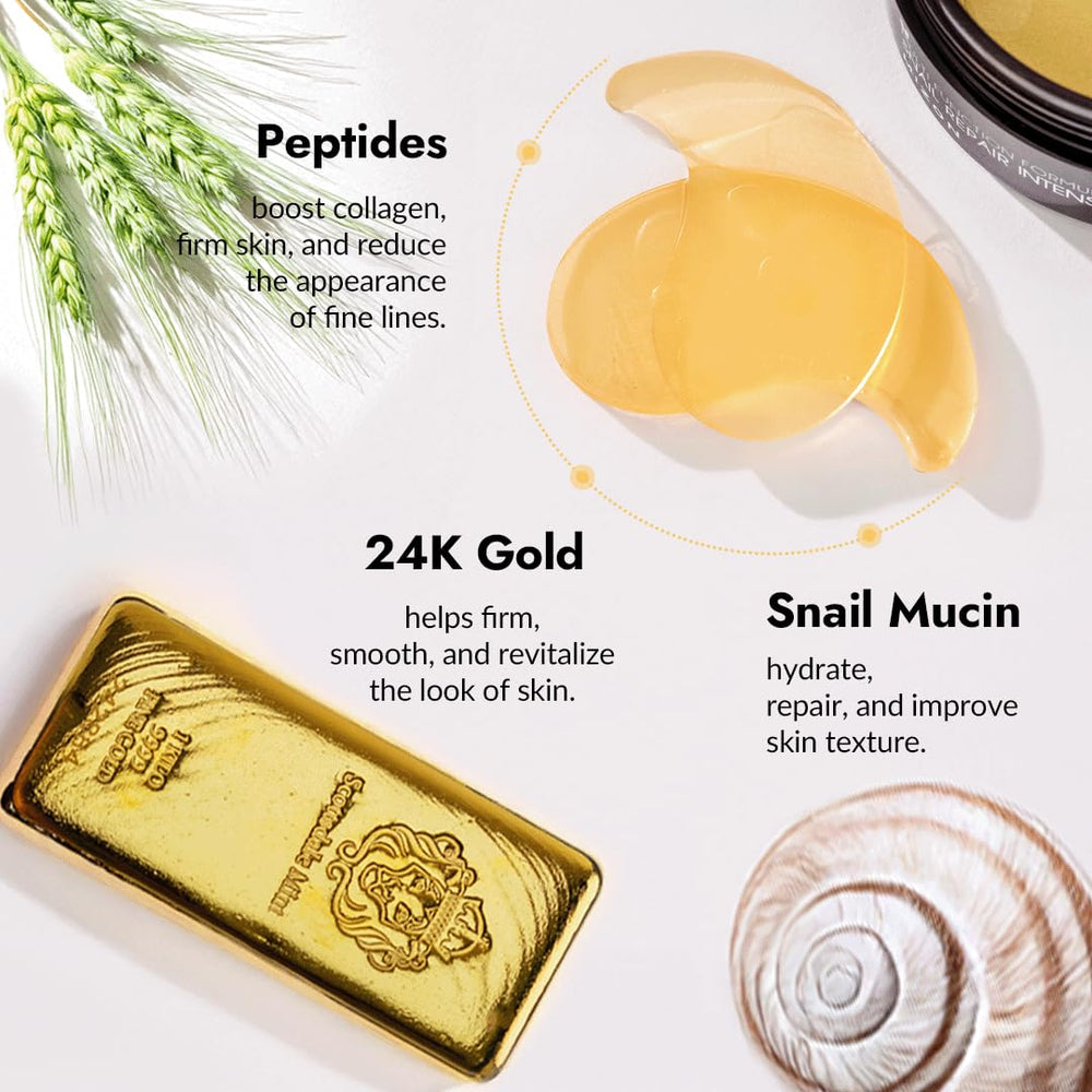Patch hydrogel MIZON, texture douce et adhérence confortable autour des yeux.