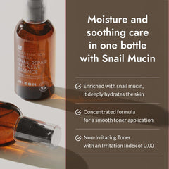Goutte d'hydratation MIZON tonique à hyaluronique, hydratation durable pour la peau.