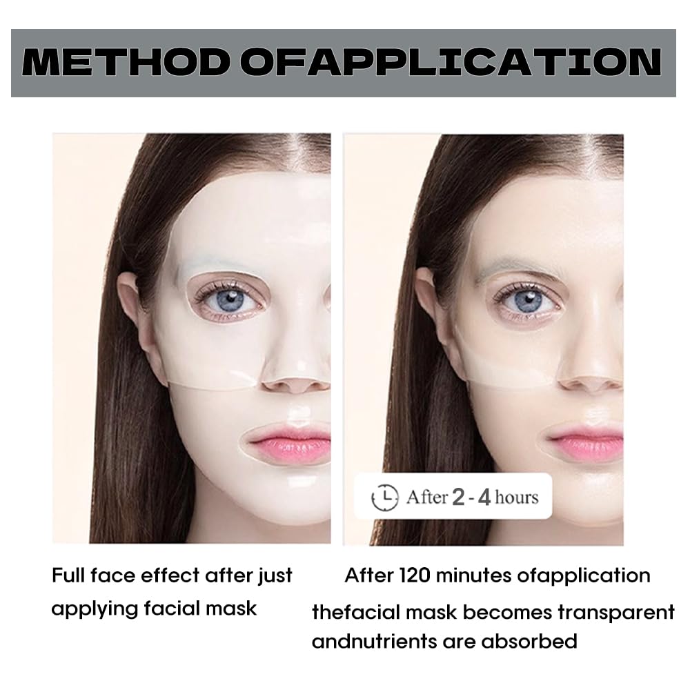 MKBLNP application visage masque collagene nocturne soin raffermissant.