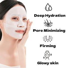 MKBLNP masque hydrogel collagène application visage pour élasticité.